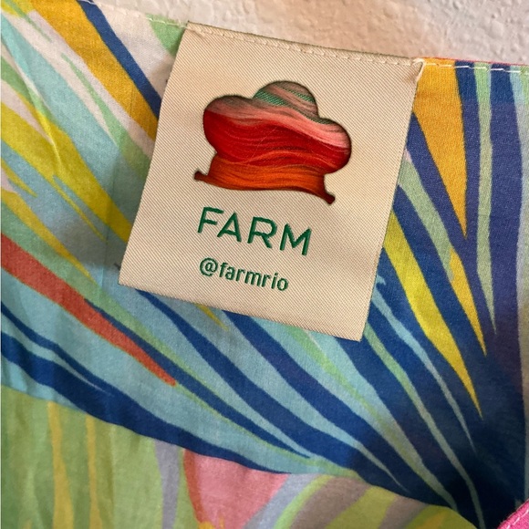 FARM RIO, Rainbow Leaves Tropical Romper, Size Large - Picture 6 of 16